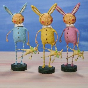 Lori Mitchell Figurine - Bunny Skins Trio Figurine - Wooden Duck Shoppe
