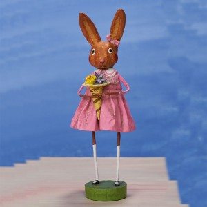 Lori Mitchell Figurine - Honey Bunny Figurine - Wooden Duck Shoppe