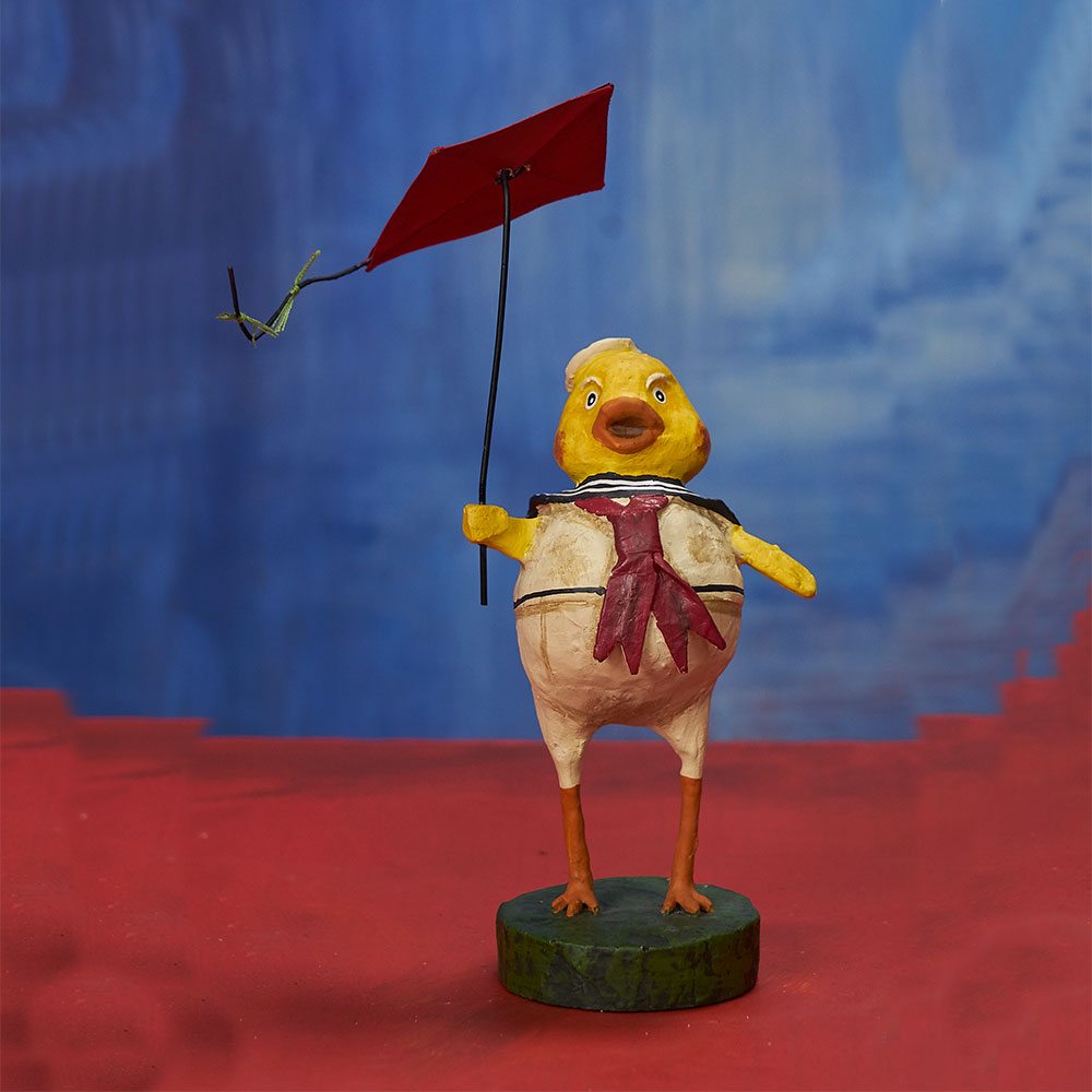 Lori Mitchell Figurine - Charlie Chick Figurine - Wooden Duck Shoppe