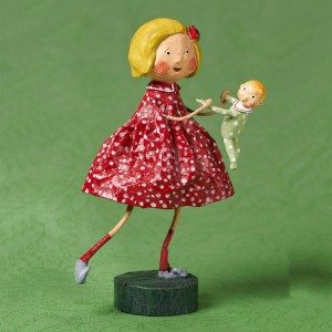 Lori Mitchell Figurine - Dancing with Baby Figurine - Wooden Duck Shoppe