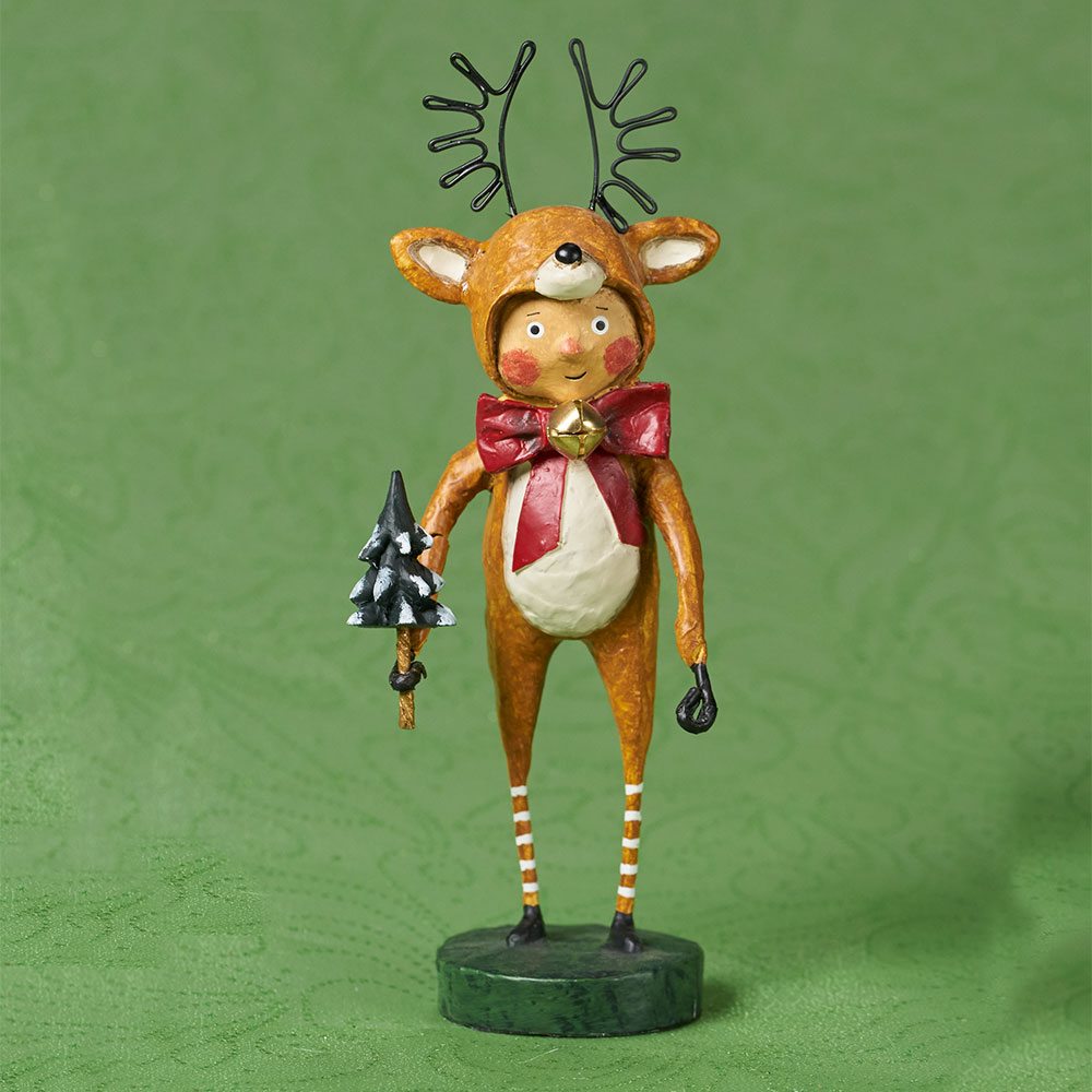 Lori Mitchell Figurine - Little Dasher Figurine - Wooden Duck Shoppe