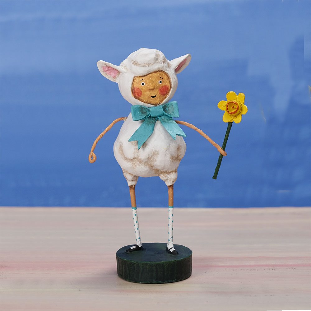 Lori Mitchell Figurine - Little Lost Lamb Figurine - Wooden Duck Shoppe