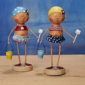 Lori Mitchell Figurine - Bathing Beauties Figurine - Set of 2 - Wooden Duck Shoppe