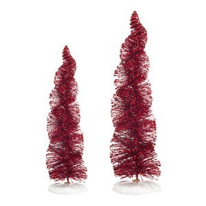 Department 56 - Spiral Ruby Trees, Set of 2