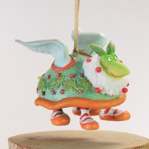 Patience Brewster - Mini Turtle Dove Ornament | Wooden Duck Shoppe