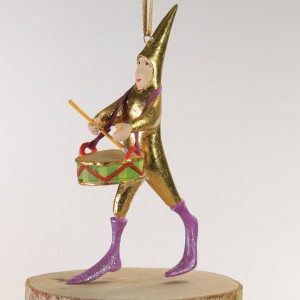 Patience Brewster - Mini Drummer Ornament | Wooden Duck Shoppe