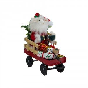 Byers Choice - Santa Mouse in Wagon