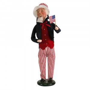 Byers Choice - 2018 Uncle Sam with Red Stripes on Pants - Wooden Duck Shoppe