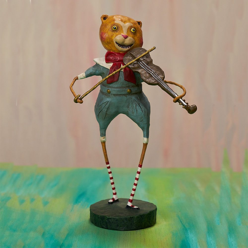 Lori Mitchell Figurine - The Cat and the Fiddle Figurine - Wooden Duck Shoppe