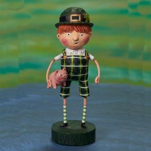 Lori Mitchell Figurine - Paddy O' Swine Figurine - Wooden Duck Shoppe