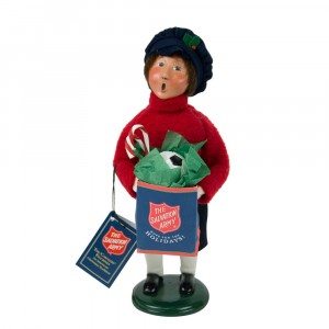 Byers Choice - Salvation Army Boy Shopper - Wooden Duck Shoppe