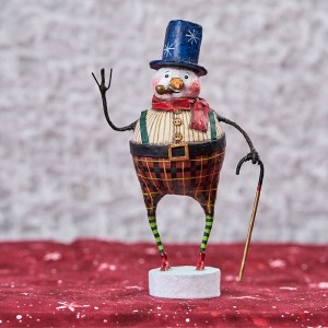 Lori Mitchell Figurine - Good Tidings Snowman Figurine