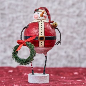 Lori Mitchell Figurine - Jolly Snow Santa Figurine
