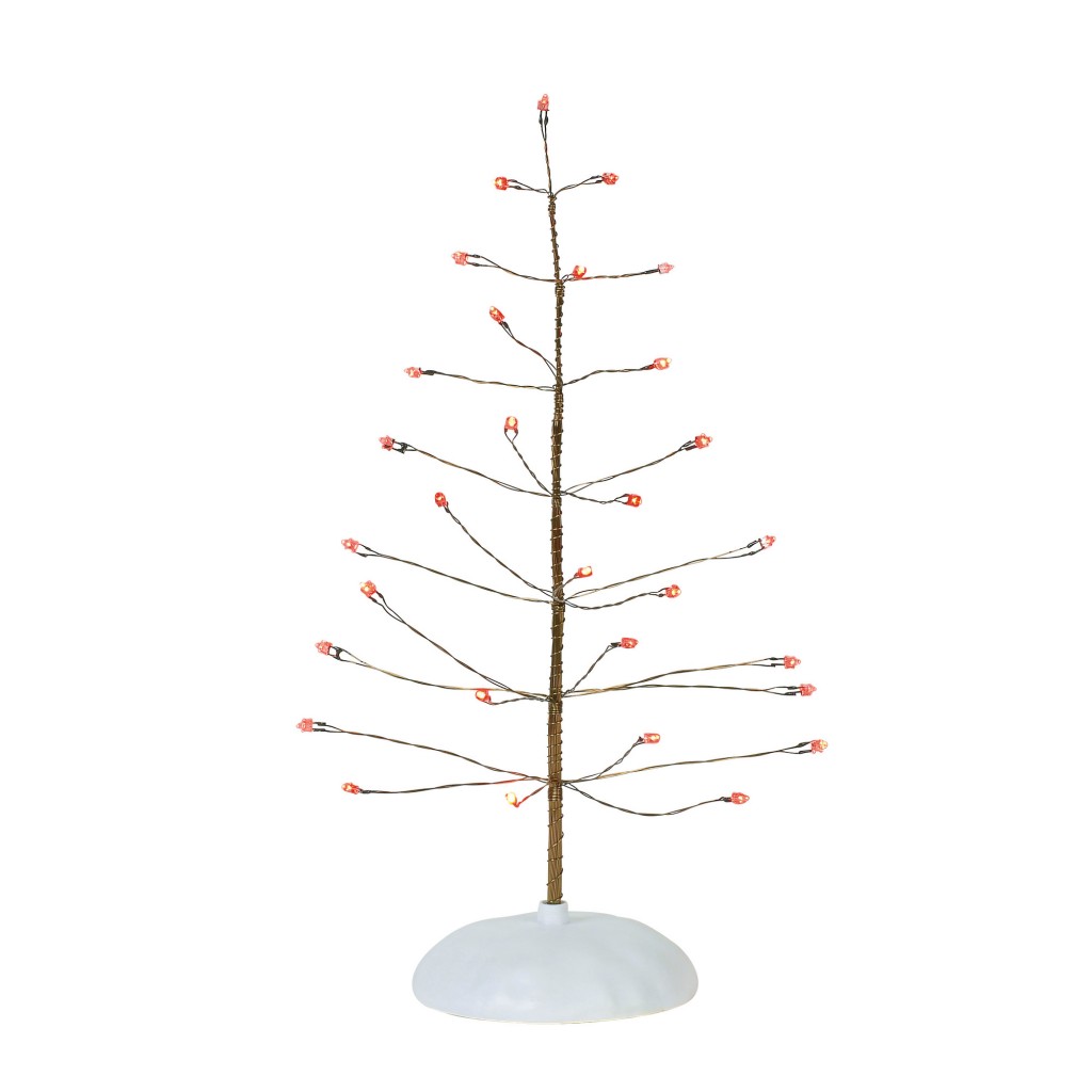 Department 56 - Twinkle Brite Tree Red - Wooden Duck Shoppe