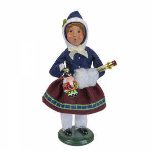 Byers' Choice Glass Ornament Girl Caroler Figurine 4473F from The Christmas Market Collection Collection New 2021