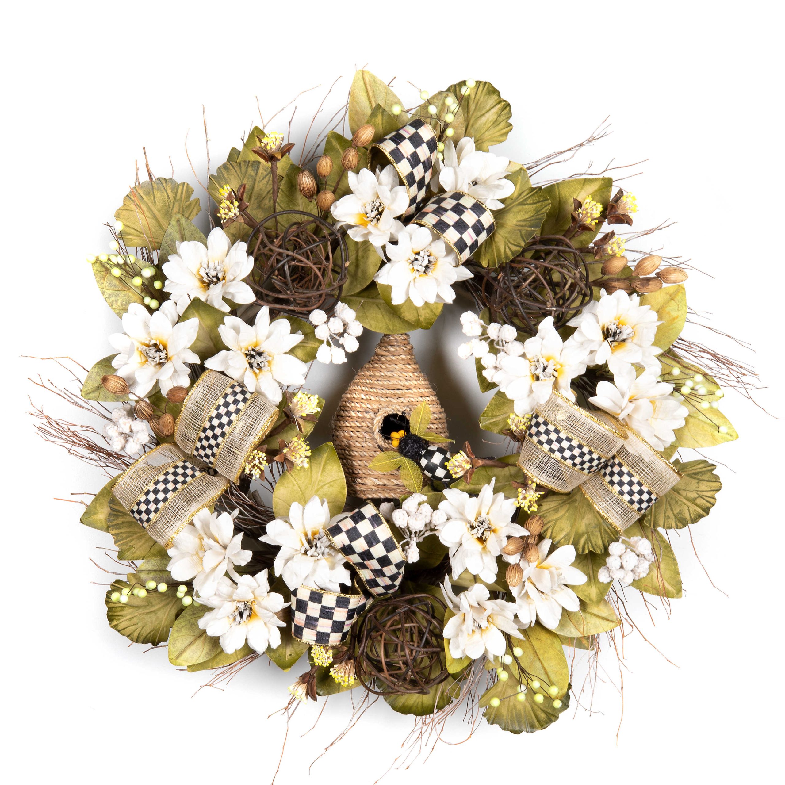 MacKenzie-Childs – Queen Bee Wreath - Wooden Duck Shoppe