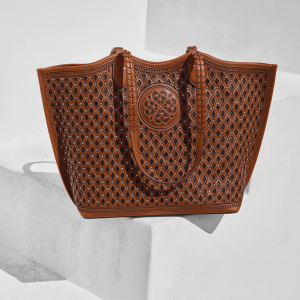 brighton ferrara riva tote russet on pedestal